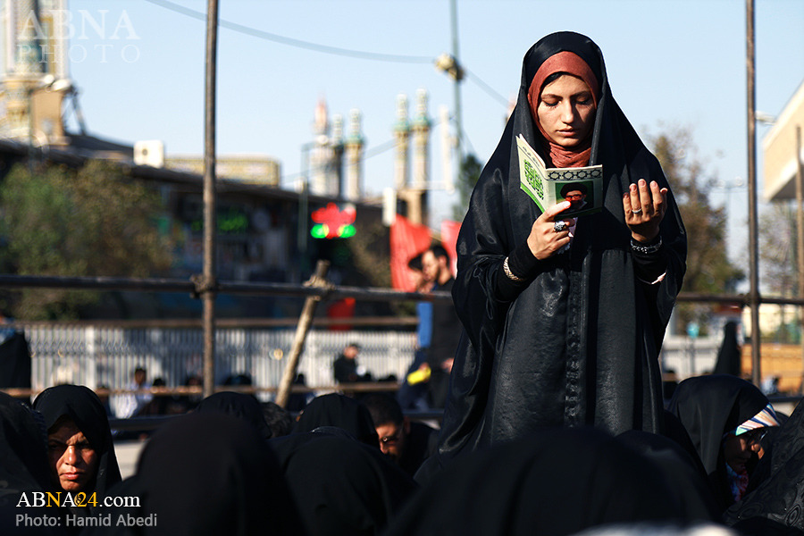 Qum, Hz. Məsumənin (s) hərəmində Ərəfə Duası oxundu - Foto