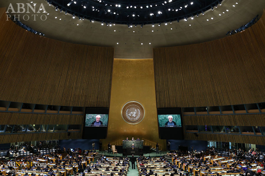 Photos: Iranian President's Speech at UN General Assembly