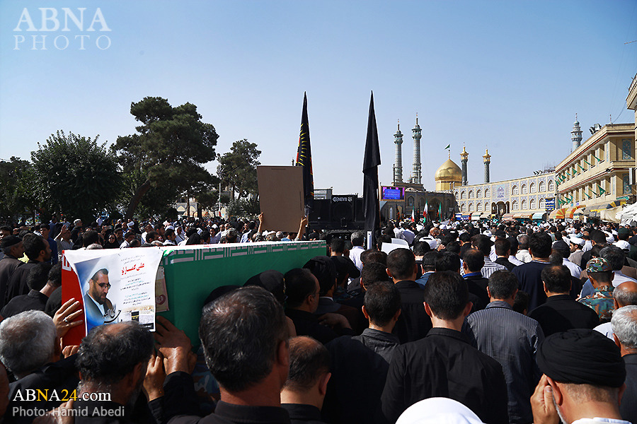 La cérémonie des funérailles de martyrs de Mina en Qom
