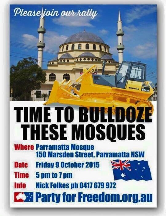 Anti-Islamic group calls to demolish mosques in Australia