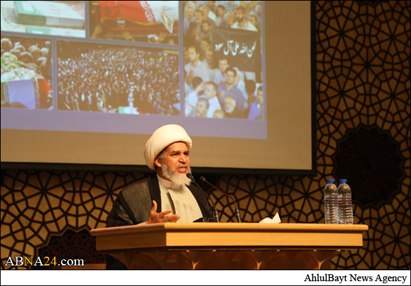 تقریر مصور/ المهرجان التأبيني الخطابي الكبير لشهداء فاجعة الحج في مدينة قم المقدسة