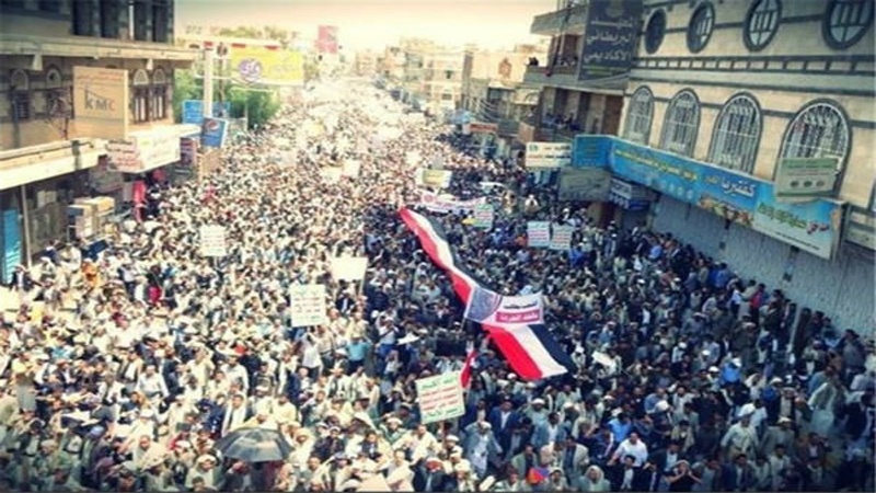 صنعا میں آل سعود کے خلاف عظيم مظاہرہ  