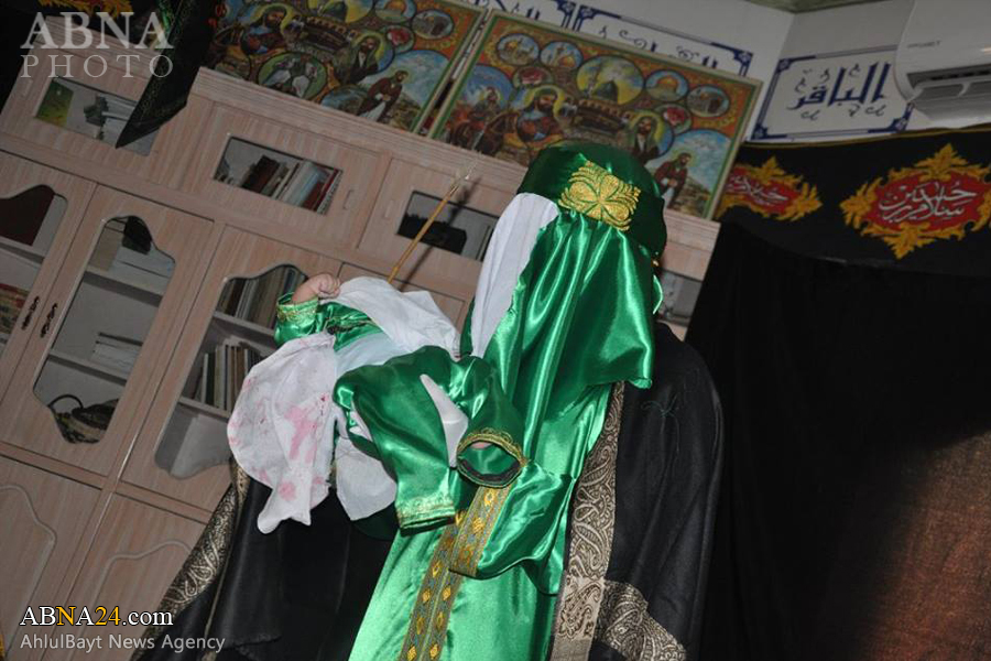 تقرير مصور/ تمثيلية استشهاد "عبد الله" الرضيع (ع) في جنوسان البحرينية