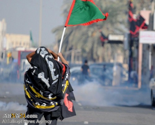 Bahrain al-Khalifa forces take down Ashura flags in Al-Malikiya & Karzakan spark clashes / Pics