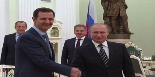 Syrian president Assad in Russia meets Putin in Kremlin; return home today