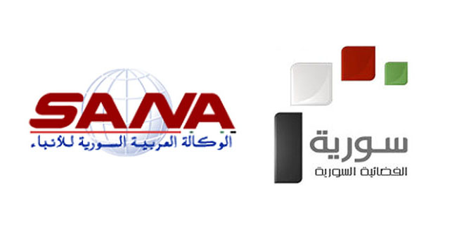 SANA and Syrian TV press team targeted by terrorists in Aleppo countryside