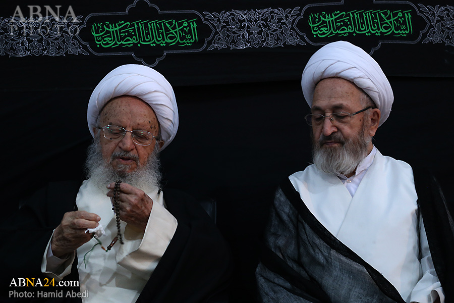 تقرير مصور/ مجلس العزاء الحسيني في مكتب آية الله "سبحاني"