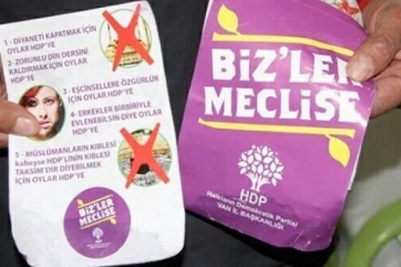 'AKP ve yandaşları Van'da HDP imzalı sahte bildiriler dağıttı'