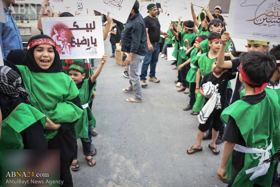 تقرير مصور/ الأطفال يشاركون في العزاء الحسيني بالسعودية