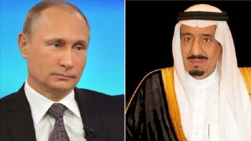 Poutine et le roi saoudien a abordé la situation en Syrie et en Palestine 