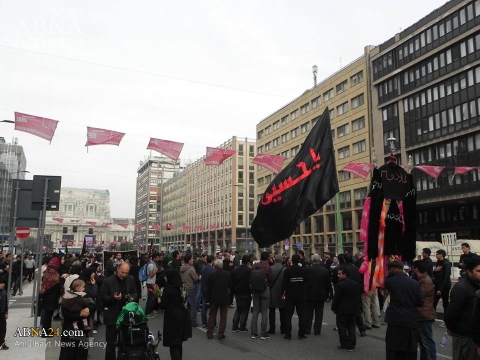 تقرير مصور/ مواكب حسينية في مدينة ميلان الإيطالية