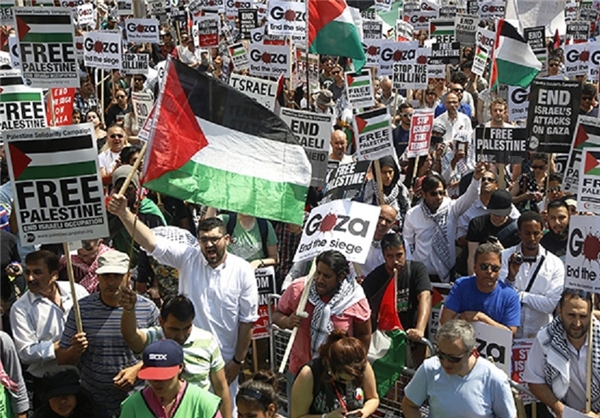 Argentinians protest against Israeli aggression on Palestine