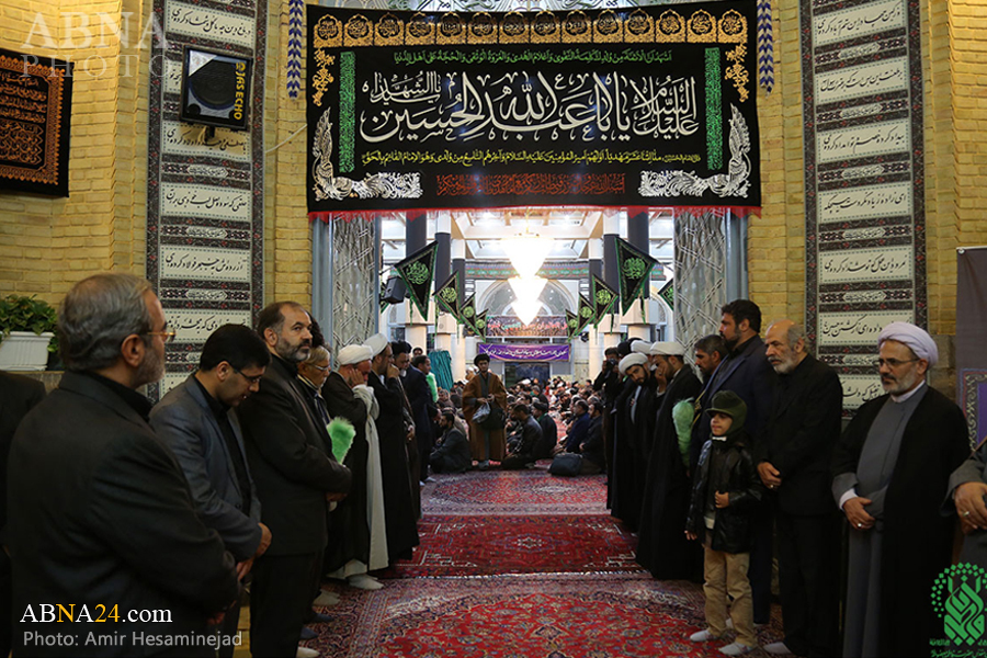 تقرير مصور/ إقامة مراسم أربعينية لضحايا فاجعة منى في المسجد الأعظم بقم المقدسة