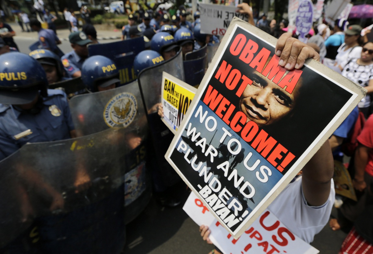 “Obama es Repudiado en Filipinas con Protestas antiimperialistas”