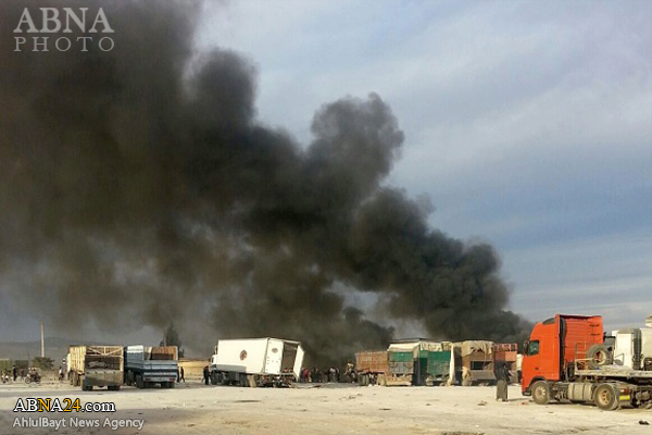 20 trak Turki bawa senjata pengganas diserang pesawat pejuang Russia