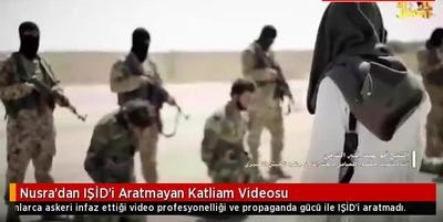 Selefi-Vahhabi Terör Örgütü Nusra Canileri, Suriye askerlerinin infaz görüntülerini yayınladı / Video