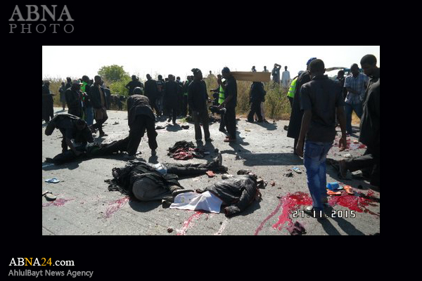 تكفيري يفجر نفسه بين المعزيين بالزيارة الاربعينية للامام الحسين (ع) واستشهاد وجرح عدد كبير بنيجيريا+صور