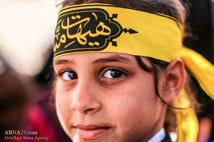 تقرير مصور / الاطفال يشاركون في الزيارة الاربعينية للامام الحسين (ع)