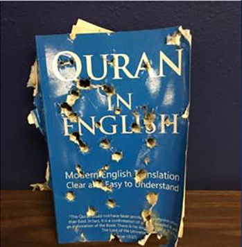 FBI probe sought into leaving bullet-riddled Qur'an copy at Islamic store