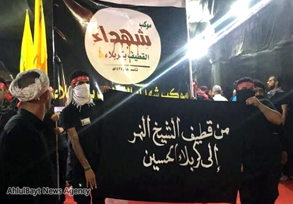 الزيارة الأربعينية للإمام الحسين (ع) يقوم بها الشيعة السعوديون بالنيابة عن آية الشيخ "النمر" في كربلاء + صور