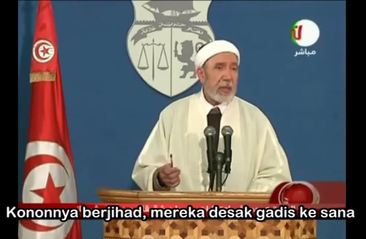 Mufti Tunisia, jihad nikah yang dilakukan gerombolan pengganas adalah pelacuran
