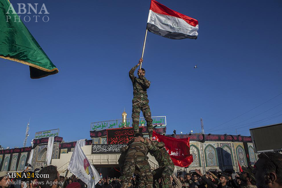 Erbain'de Kerbela'yı Koruyan Hz. Abbas Tugayları İmamın (a.s) Huzurunda / Foto