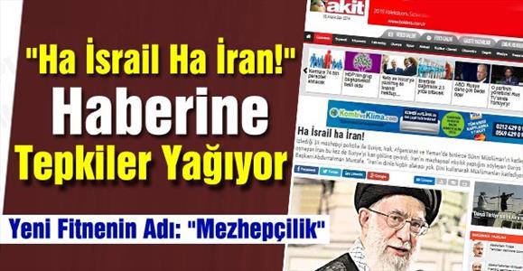 Fitne Gazetesinin "Ha İsrail Ha İran!" Başlığına Tepkiler Yağıyor