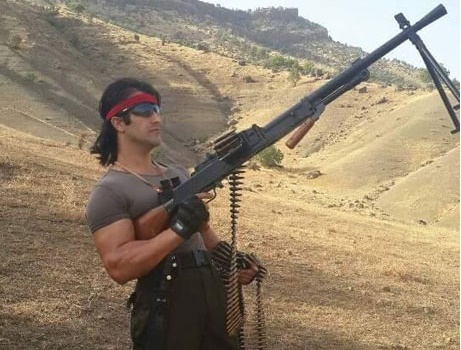 "Kürt Rambo" IŞİD’e karşı peşmerge saflarında / Foto