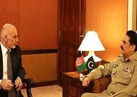 راحیل شریف اوراشرف غنی کے درمیان اہم ملاقات