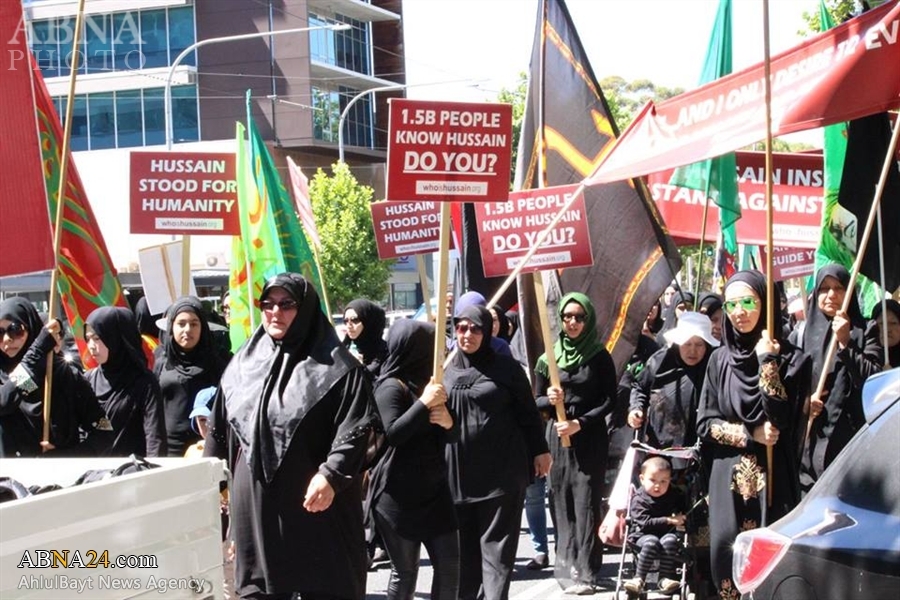 “Cientos  de Shiítas Australianos   Realizaron Procesiones del ‘Arbain  Hussaini a Pie en la Ciudad de Adelaida”   