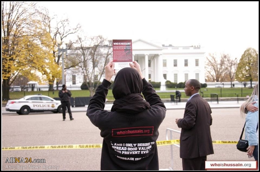 “Presentando al Imam Hussain (P) en las Calles de la Capital de EEUU en el Marco del ‘Arbain Hussaini”