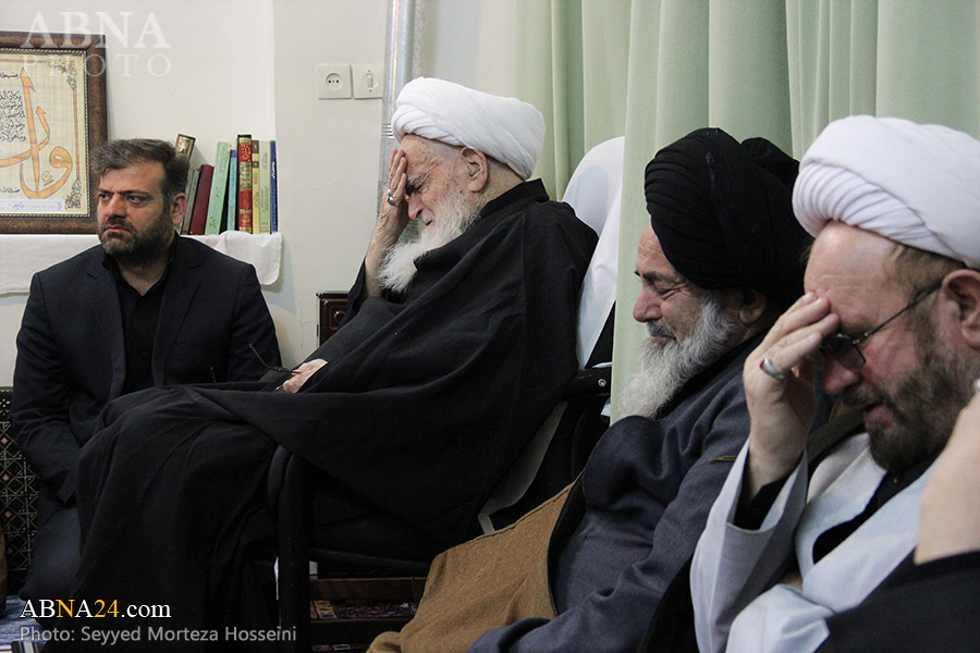 Photos: Mourning Ceremony of Imam Reza (AS) Martyrdom Held at the Office of Ayatollah Safi Golpaygani 