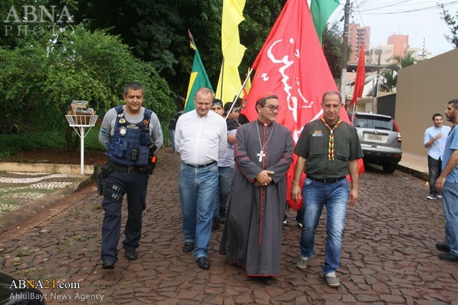 Caminata de Arbaín con  la Participación del Representante de la Iglesia Católica de Brasil en Foz do Iguaçu, Brasil