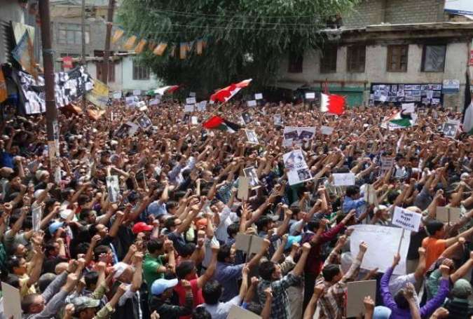 تصویری رپورٹ: کشمیر میں نائجیریا مسلمانوں کی حمایت میں احتجاج