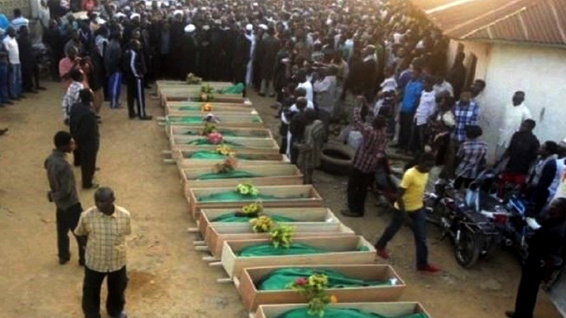 نائیجیریا کی فوج نے سانحہ زاریا  کے بہت سے شہدا کو اجتماعی قبروں میں دفن کر دیا