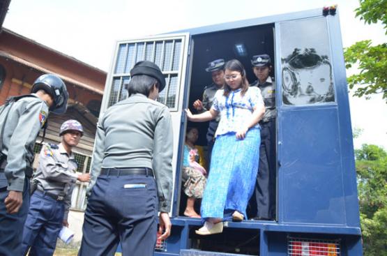 ဆက္သြယ္ေရးဥပေဒပုဒ္မ ၆၆ (ဃ) ျဖင့္ စြဲခ်က္ တင္ခံထားရသည့္ မေခ်ာစႏၵီထြန္းအား (၉) ႀကိမ္ေျမာက္ ႐ံုးထုတ္စစ္ေဆးၿပီး စြပ္စြဲခံရသူဘက္မွ သက