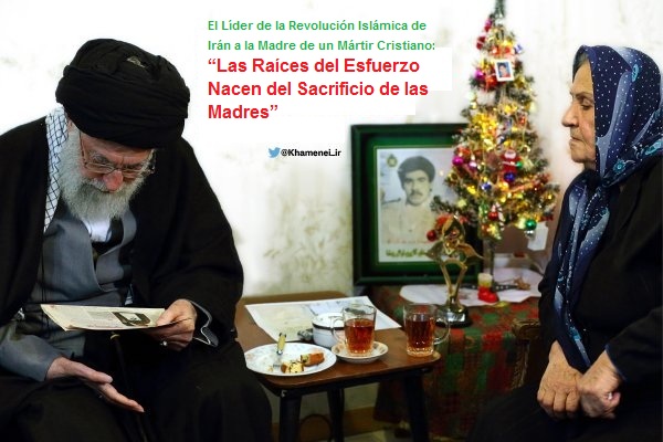 El Líder de la Revolución Islámica de Irán ha Visitado Familias Cristianas en Ocasión del Aniversario del Profeta Jesús (P)