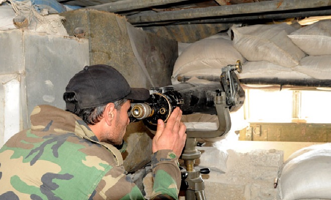 Syrian army and air force destroy ISIS's positions in different areas across the country