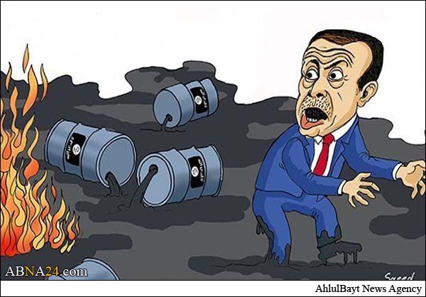 كاريكاتير/ مصائب تركيا في الاتجار بالنفط مع داعش