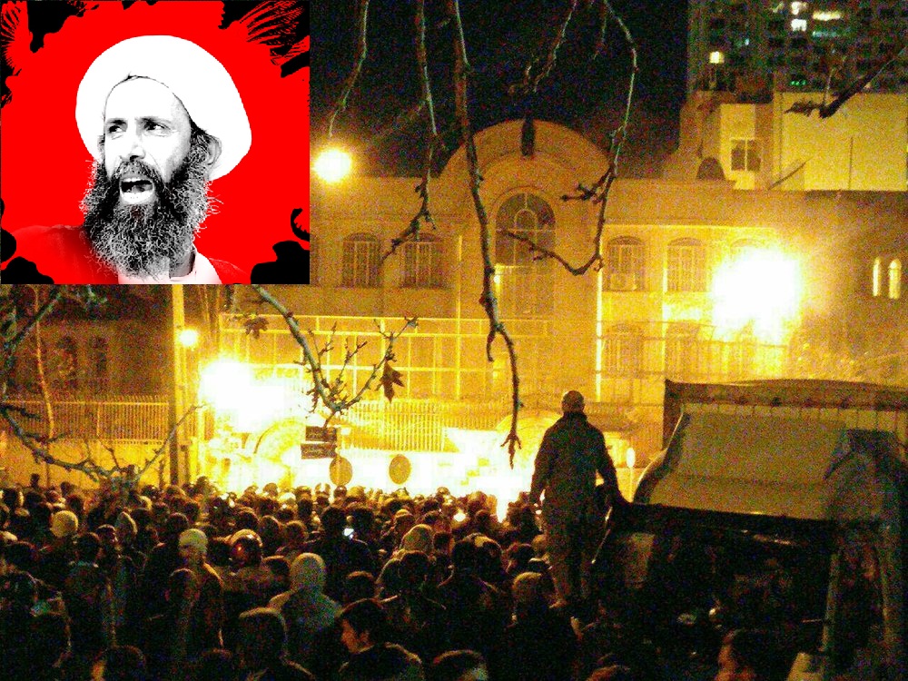 Hundreds of Angry Protesters attack Saudi embassy in Tehran over Execution of Sheikh al-Nimr / Video
