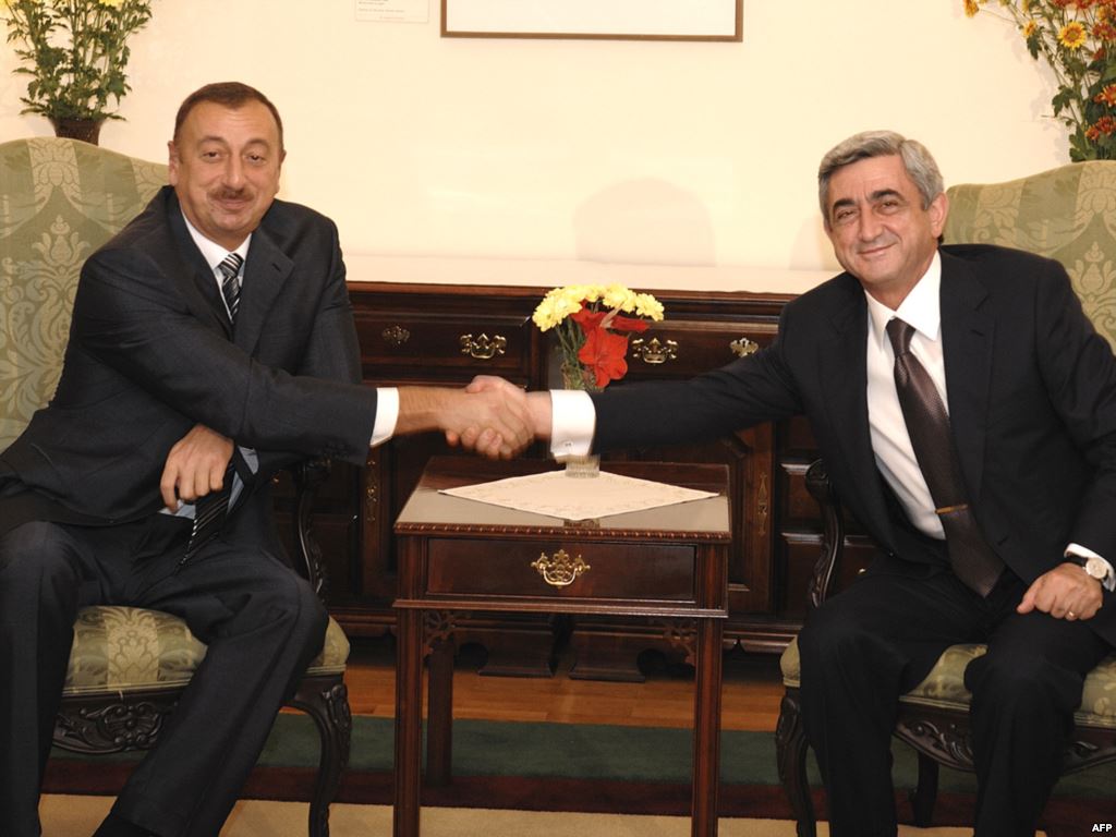 Нардаранда гәләбә бајрағыны санҹан И. Әлијев Гарабаға нәзарәти там бәрпа едиб