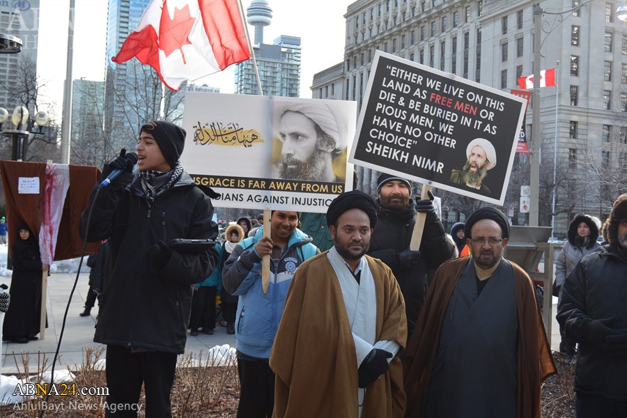 Protestas en Contra de la Ejecución del "Mártir Sheij al-Nimr" en Toronto (Canada)