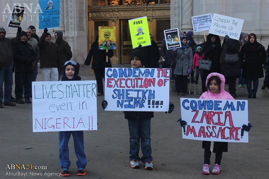 Protestas en Contra de la Ejecución del "Mártir Sheij al-Nimr" en Chicago (EEUU)