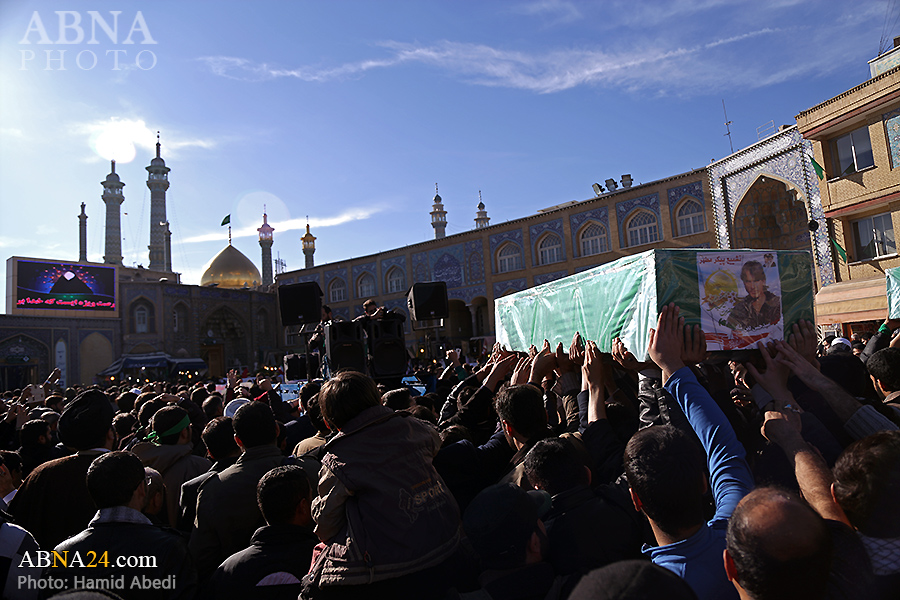 تصویری رپورٹ: قم میں تین مدافع حرم شہداء کا تشییع جنازہ