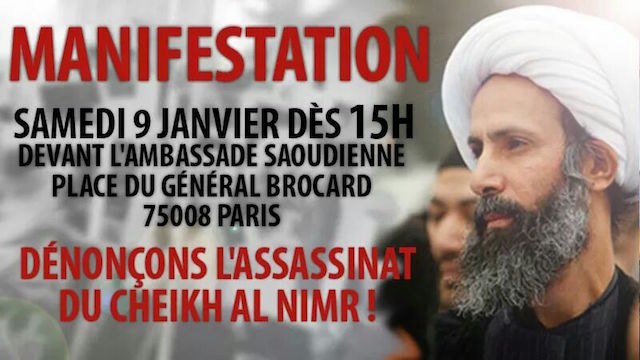 Manifestation le 9 Janvier à Paris