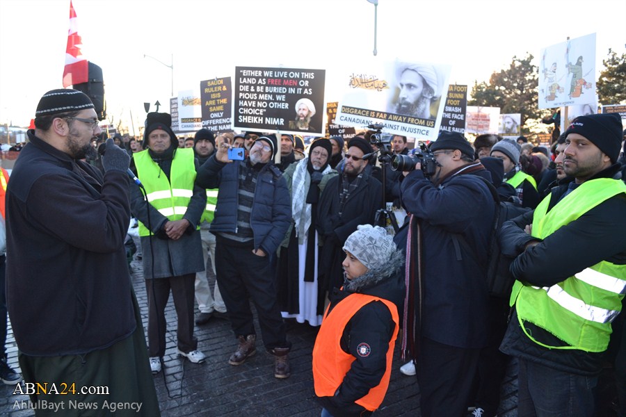 Protestas en Contra de la Ejecución del "Mártir Sheij al-Nimr" en Canada (2) 