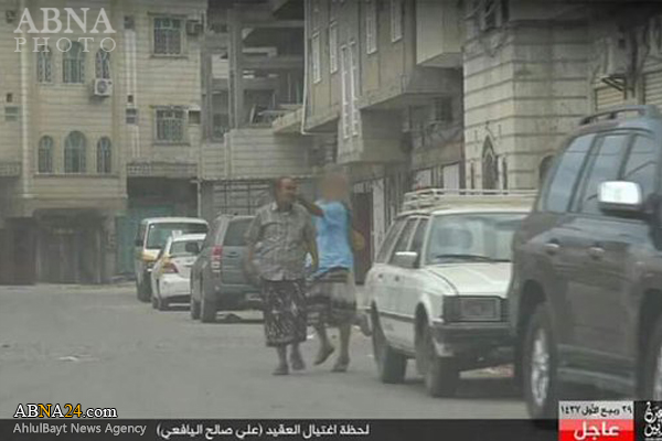 داعش في عدن تتبنى عملية اغتيال العقيد”علي صالح اليافعي” وتبث صورا للعملية