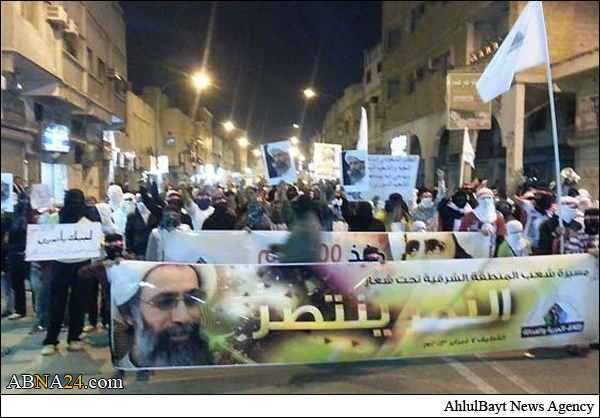فيديو / مئات المتظاهرين في البحرين يطالبون “القصاص” للحاكمين الخليفي والسعودي