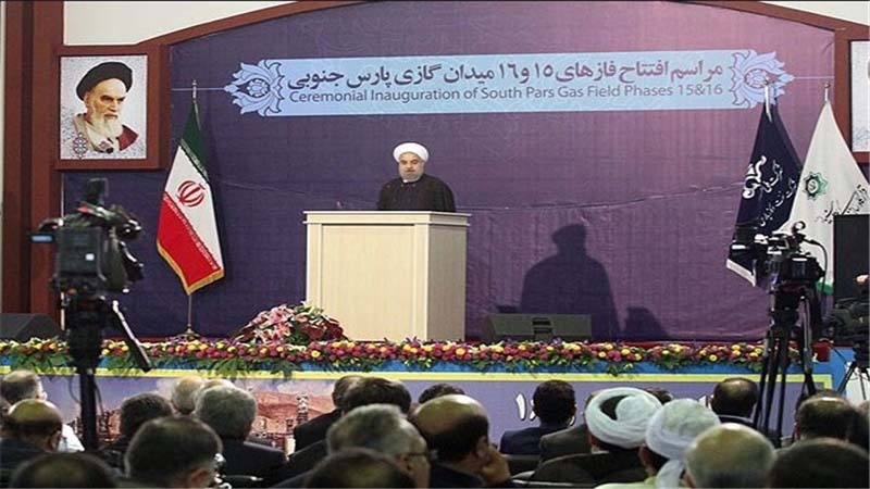 ایران؛ جنوبی پارس گیس فیلڈ کے پندرہویں اور سولہویں فیز کا افتتاح 