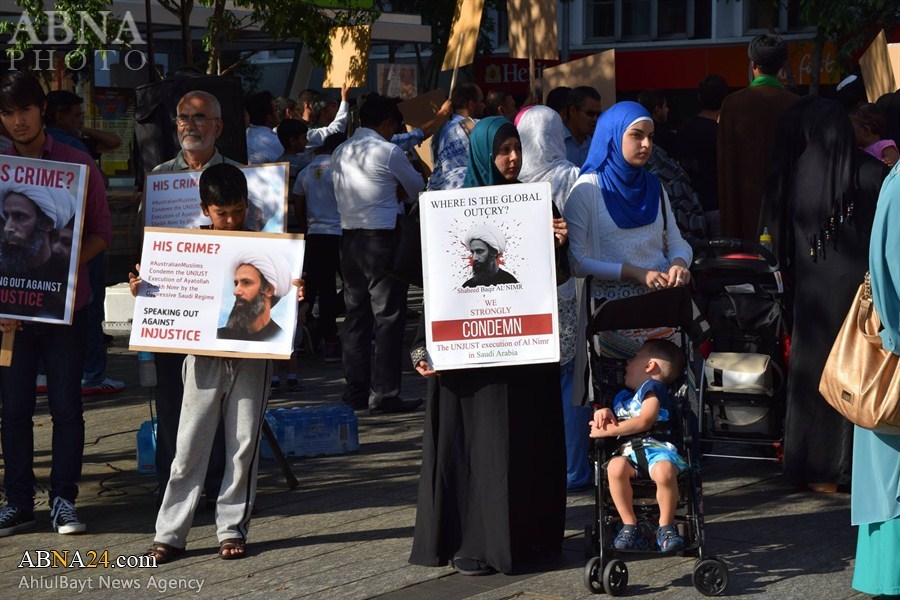 Protestas en Contra de la Ejecución del "Mártir Sheij al-Nimr" en Brisbane (Australia)